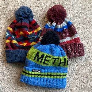 Men’s beanies hat snow winter lot of 3 Burton, old navy, target